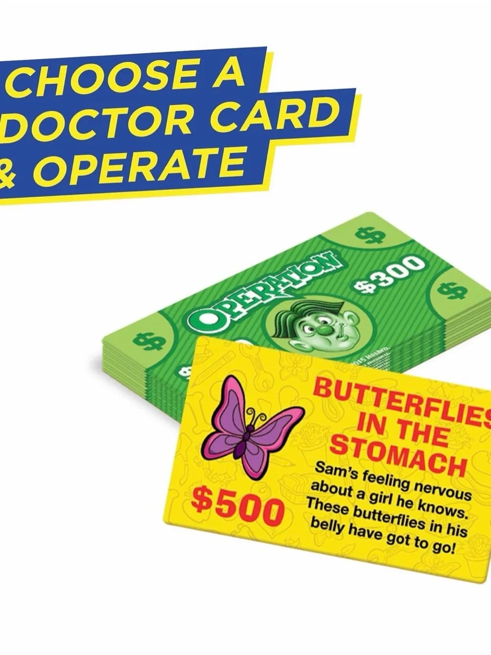 Hasbro Operation Game - Yellow, Blue & Red Artwork